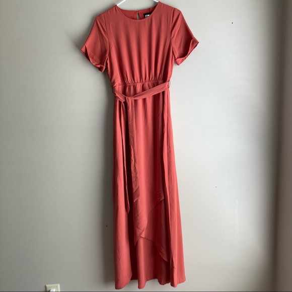 ROOLEE Taylor Jane Wrap Maxi Dark Salmon Rust NWT - Picture 4 of 11